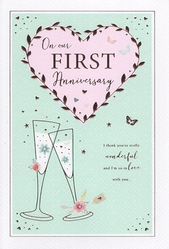 Picture of OUR 1ST ANNIVERSARY CARD